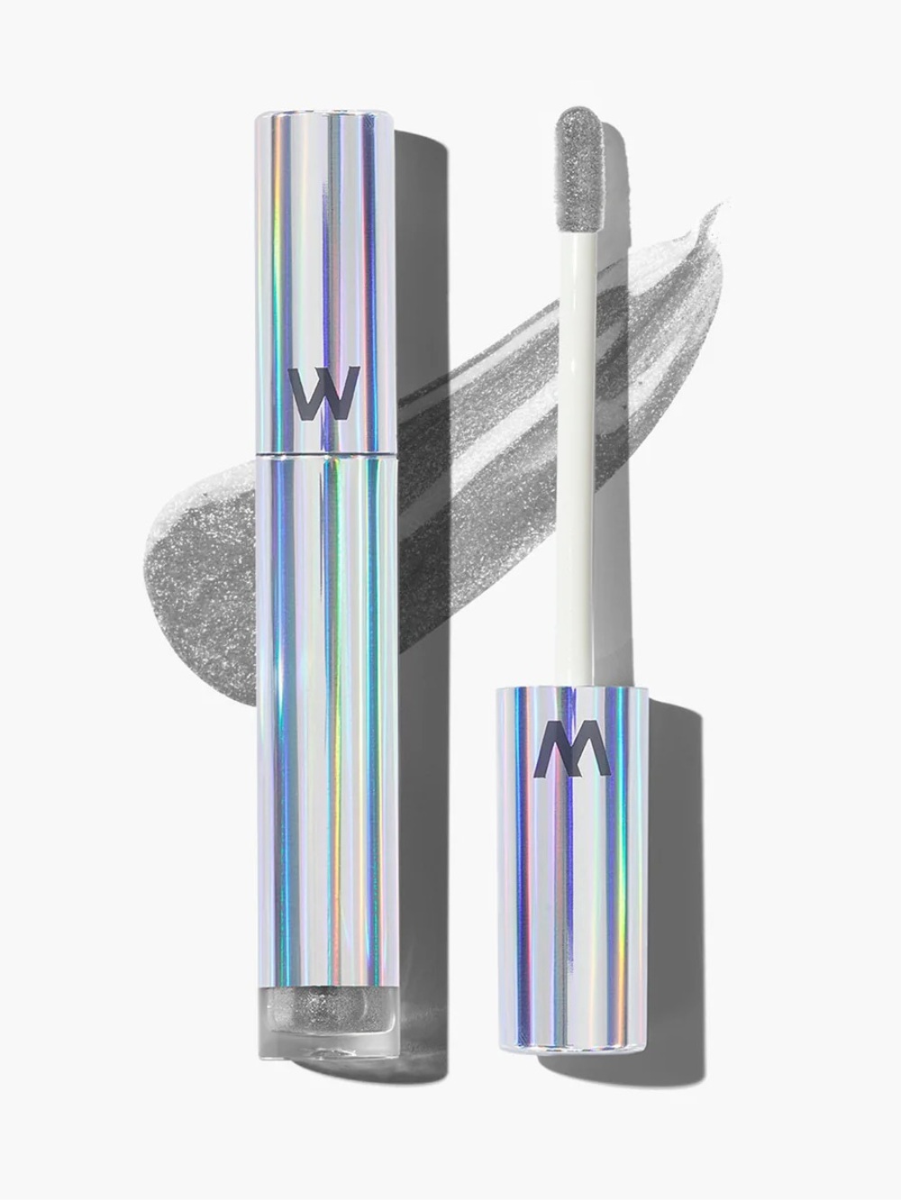 WONDERSKIN WONDER BLADING TOP GLOSS - SILVER GLITTER New in box